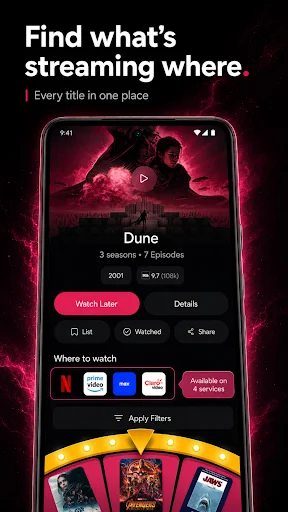 The Movie App डाउनलोड करें – नई फिल्में और टीवी शो खोजें - Screenshot 1