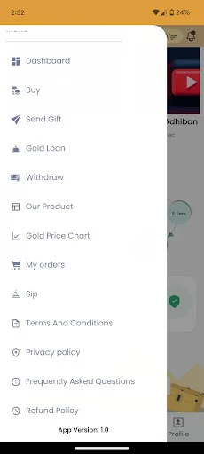 Today Gold ऐप डाउनलोड करें – ₹100 से डिजिटल सोना खरीदें और SIP शुरू करें - Screenshot 2