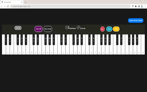 Chrome Piano डाउनलोड करें – ब्राउज़र पर पियानो बजाएं और सीखें - Screenshot 5