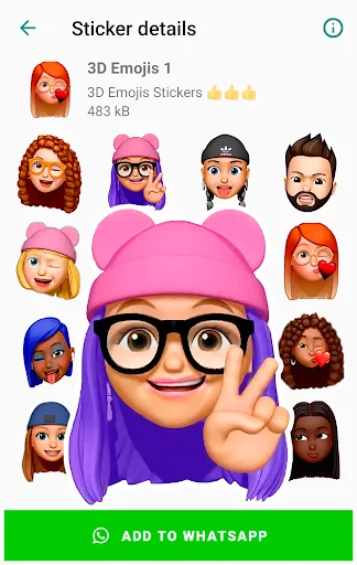 Funny Emojis Stickers डाउनलोड करें – WhatsApp के लिए बेहतरीन स्टिकर्स - Screenshot 1
