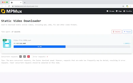 Video Downloader Professional – MPMux डाउनलोड करें – सर्वश्रेष्ठ वीडियो सेवर - Screenshot 3